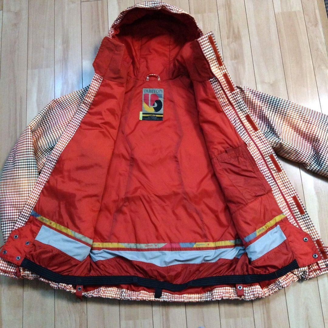 BURTON バートン スノーボードウェア(上) チェック柄 サイズＬ