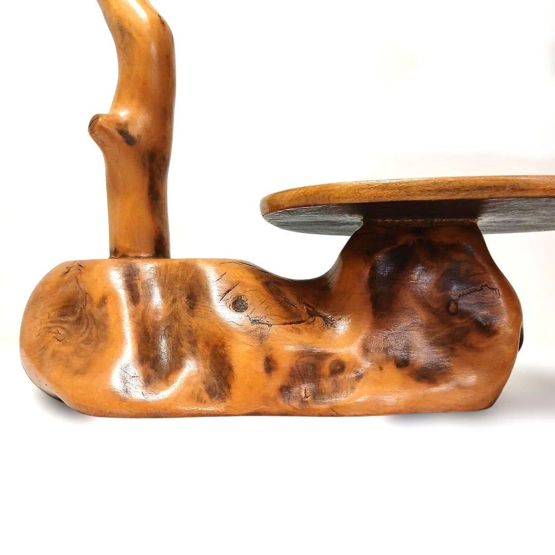 天然木 灯籠 花台 飾り台 盆栽台 置物 バードアスレチック インテリア 工芸品