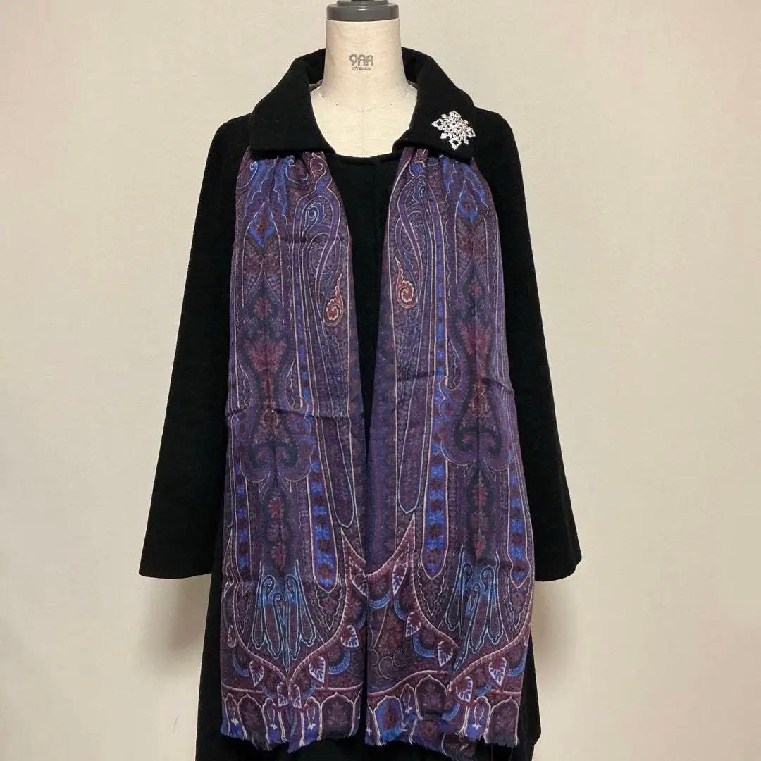 洗練されたデザイン　ETRO 正規品　大判ショール　 カシミヤ100％ 11