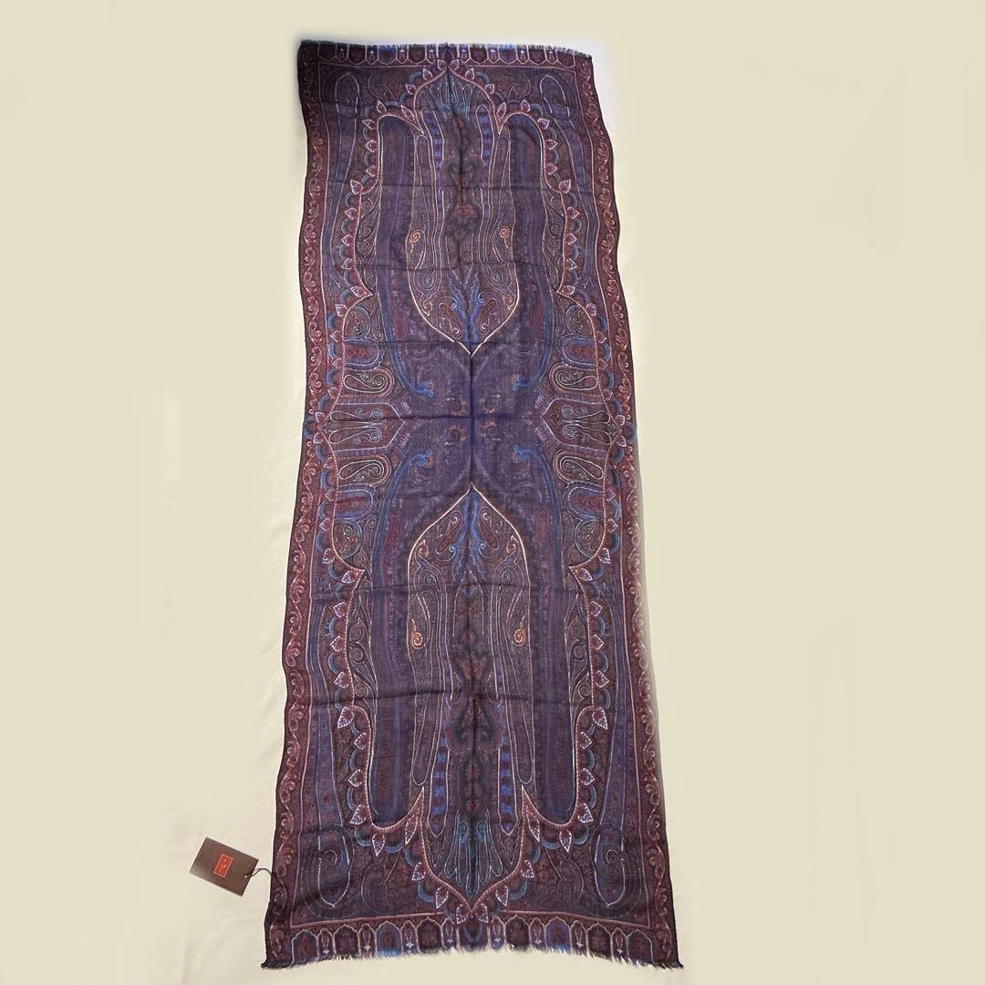 洗練されたデザイン　ETRO 正規品　大判ショール　 カシミヤ100％ 11