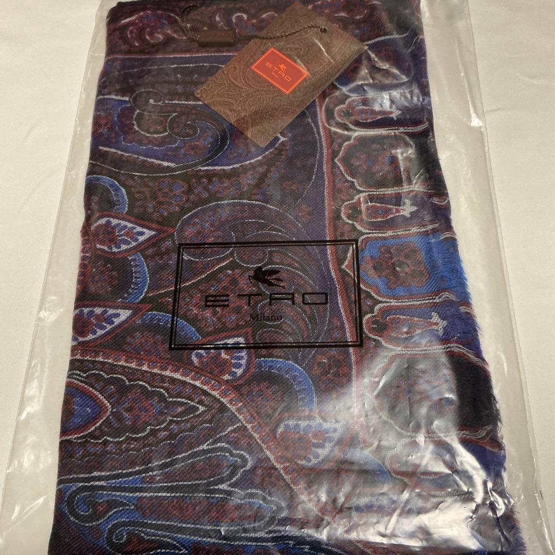 洗練されたデザイン　ETRO 正規品　大判ショール　 カシミヤ100％ 11