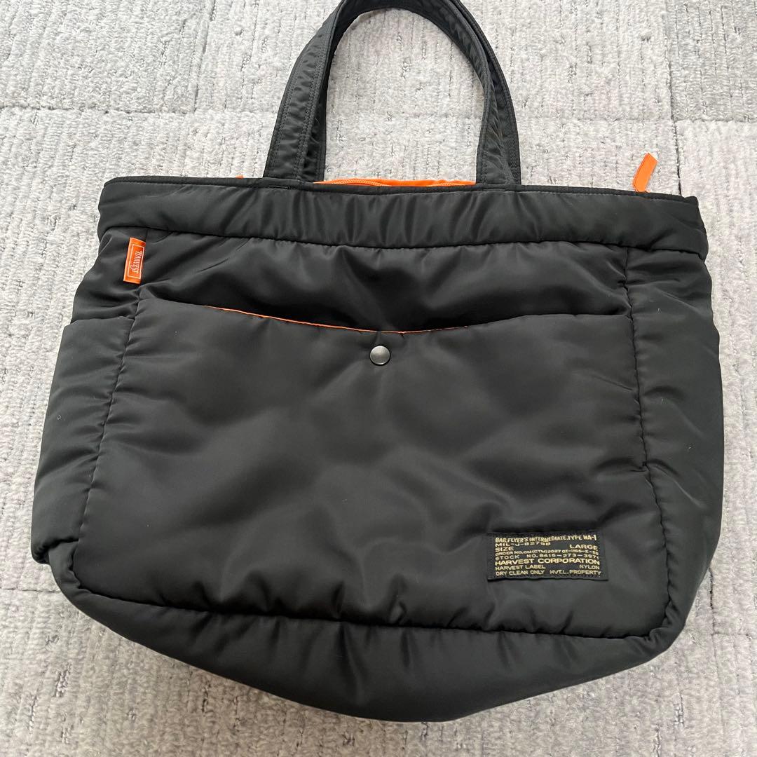 極美品 HARVEST LABEL フライヤーズ MA-1 トートバッグ