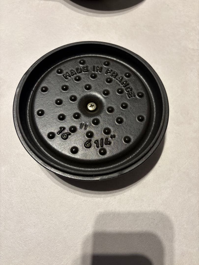 ストウブ ミニ ココット ラウンド ブラック 16cm