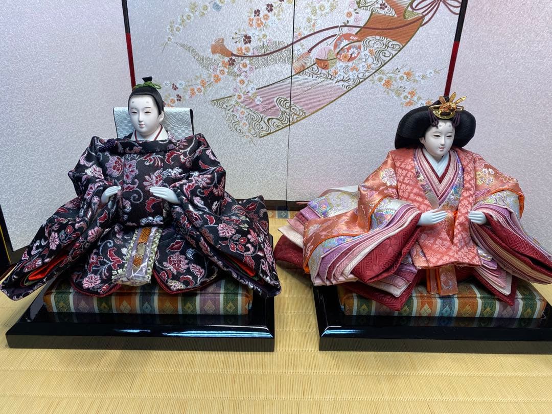 東京久月　雛人形　親王飾り収納セット・サイズ間口約６３×奥行約３９×高さ約５８㎝