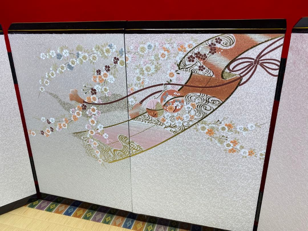 東京久月　雛人形　親王飾り収納セット・サイズ間口約６３×奥行約３９×高さ約５８㎝