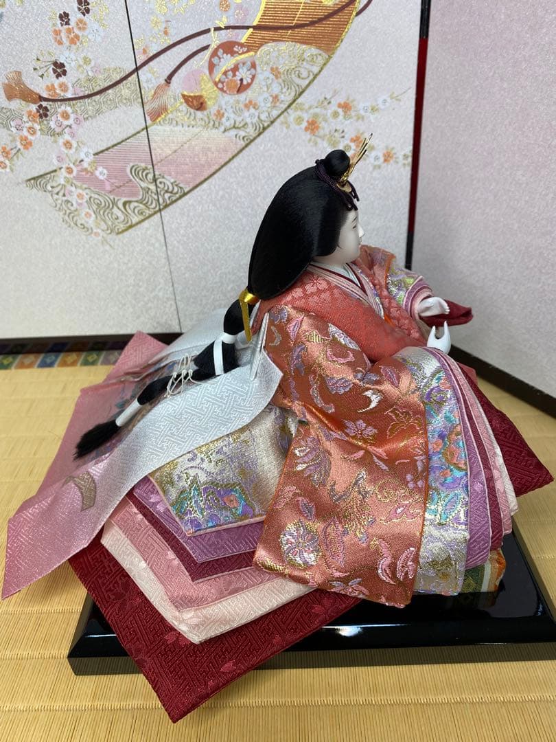 東京久月　雛人形　親王飾り収納セット・サイズ間口約６３×奥行約３９×高さ約５８㎝