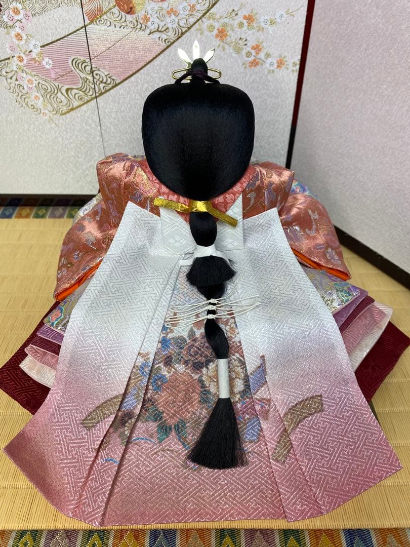 東京久月　雛人形　親王飾り収納セット・サイズ間口約６３×奥行約３９×高さ約５８㎝