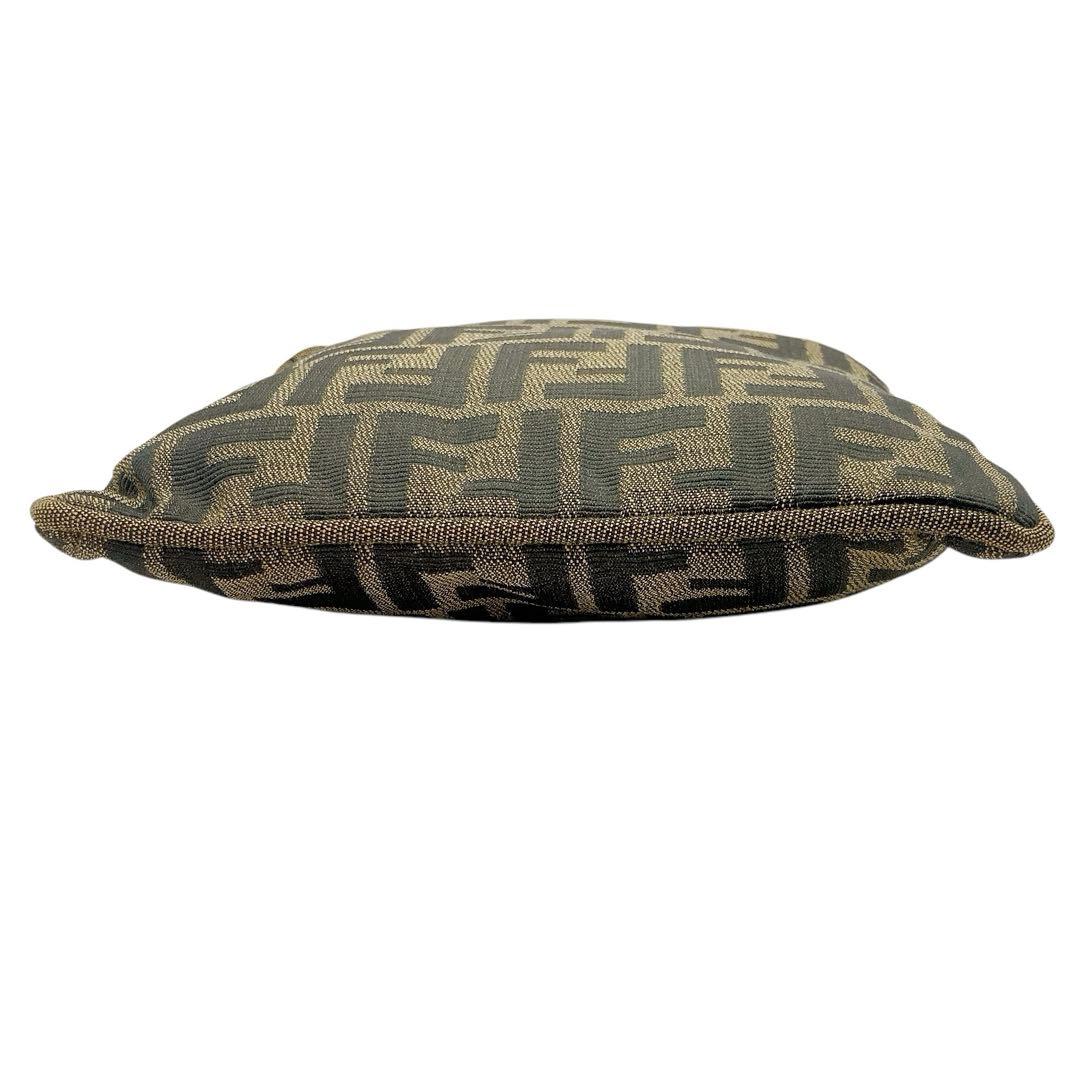 美品✨FENDI フェンディ　ミニクッション　ズッカ　総柄　ブラウン　激レア