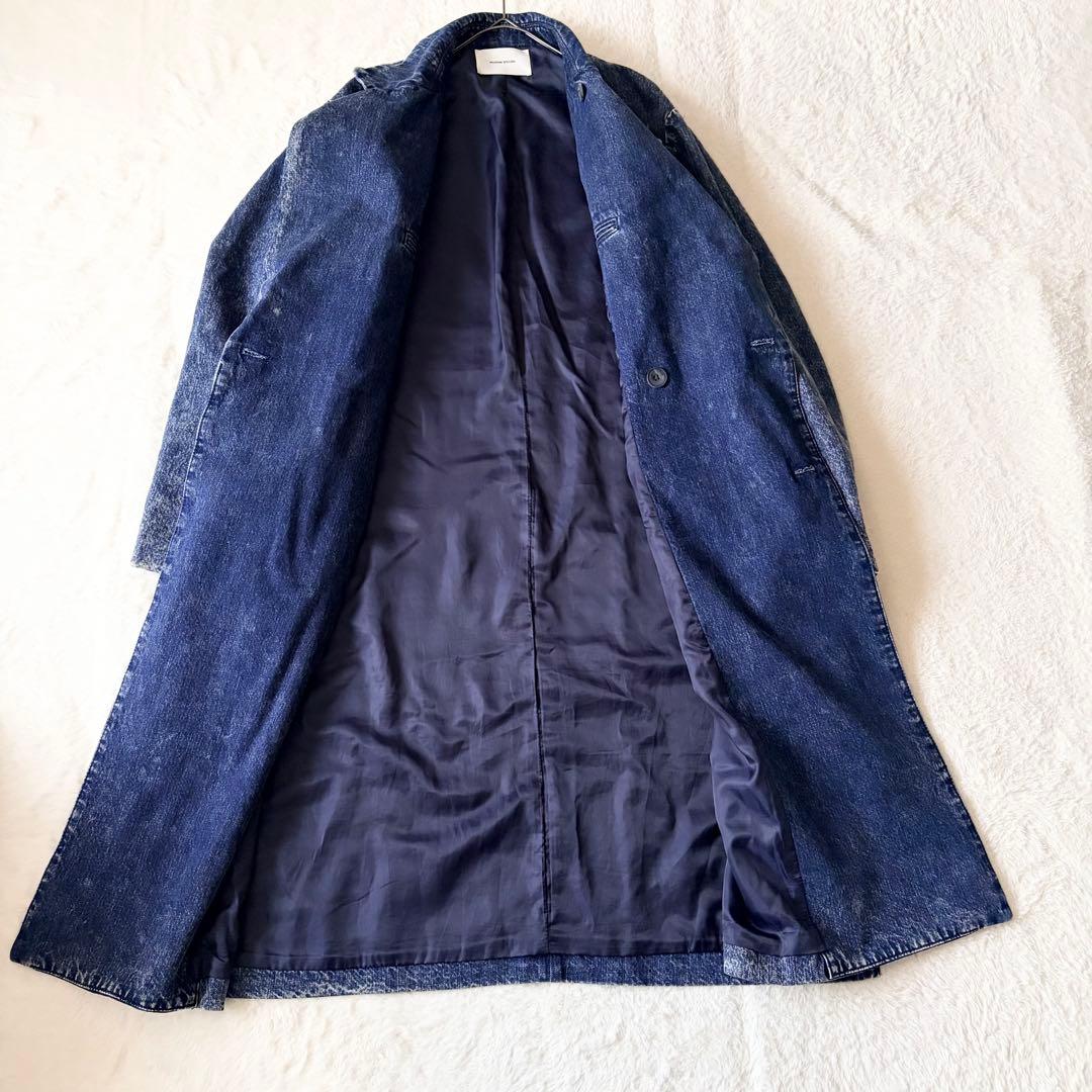 6259 美品✨ メゾンスペシャル ケミカルオーバーダイデニムドレスダブルコート