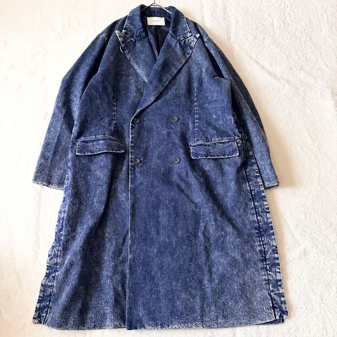 6259 美品✨ メゾンスペシャル ケミカルオーバーダイデニムドレスダブルコート