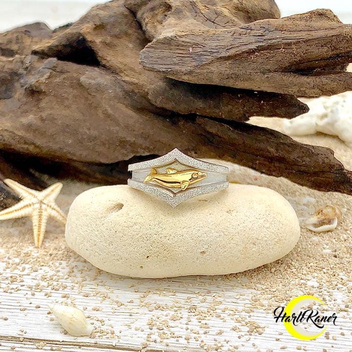 GOLDとSILVERのツートン仕上げ✴︎ In the moonlightリング