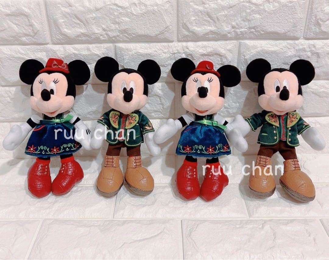 お顔厳選♡ ミッキー　ミニー　ペア　フォレストシアター　ぬいぐるみバッジ　♡