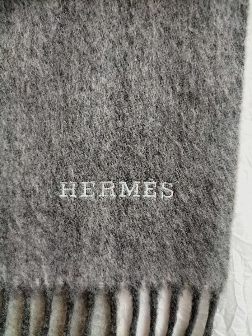 Taro　ダブルフェイスカシミヤマフラーHERMES エルメスリバーシブル