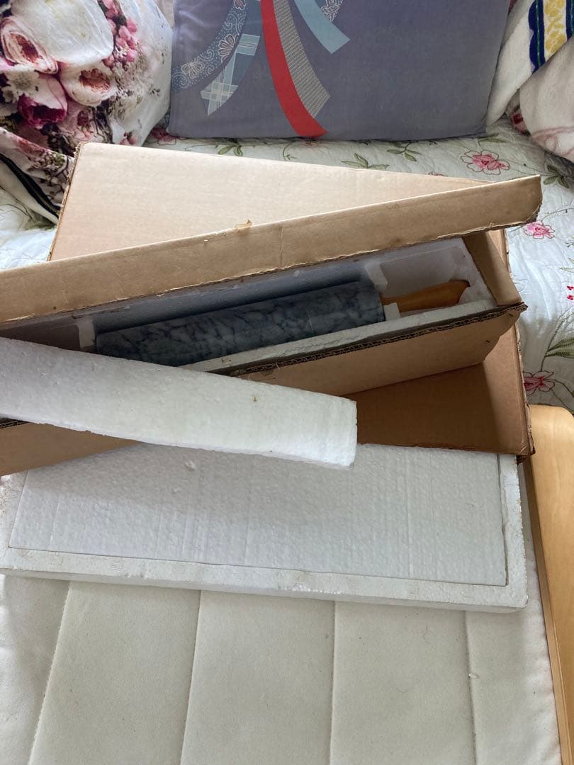 大理石まな板とローリングピンセット