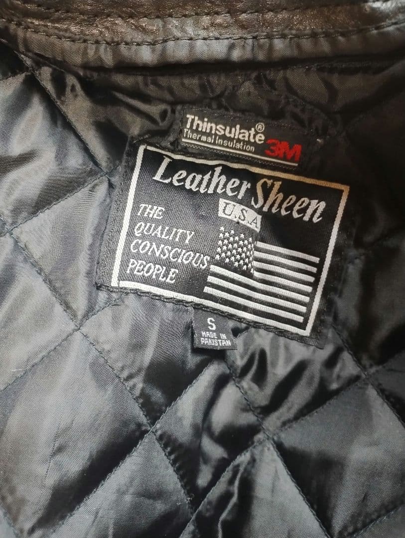 First フリンジ付きレザージャケット S