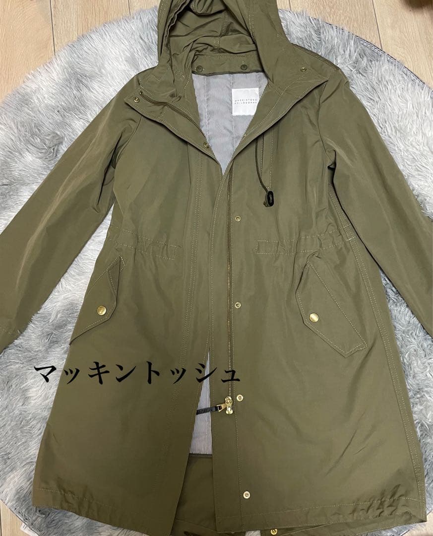 美品MACKINTOSH PHILOSOPHY フード付きミリタリー　ジャケット