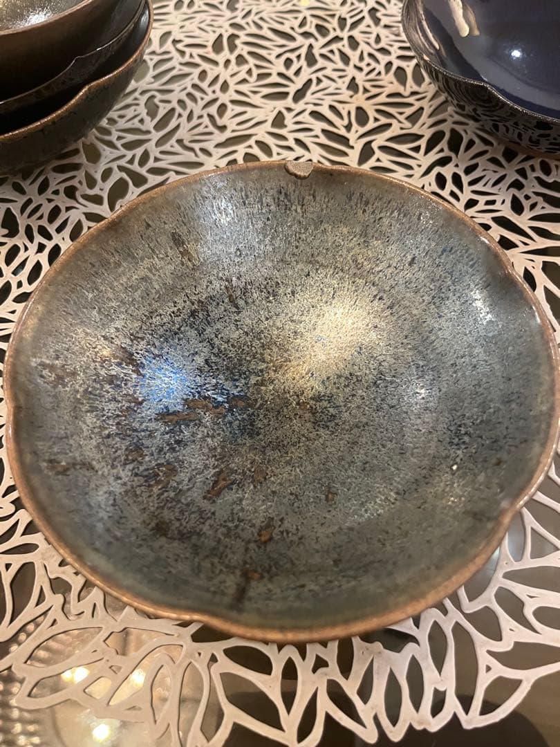 鎌田 幸二作 油滴天目等 5客セット