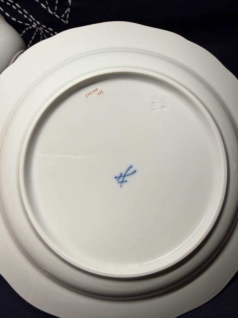 マイセン　三つ花（ピンクローズ）　カップ＆ソーサー＆プレート