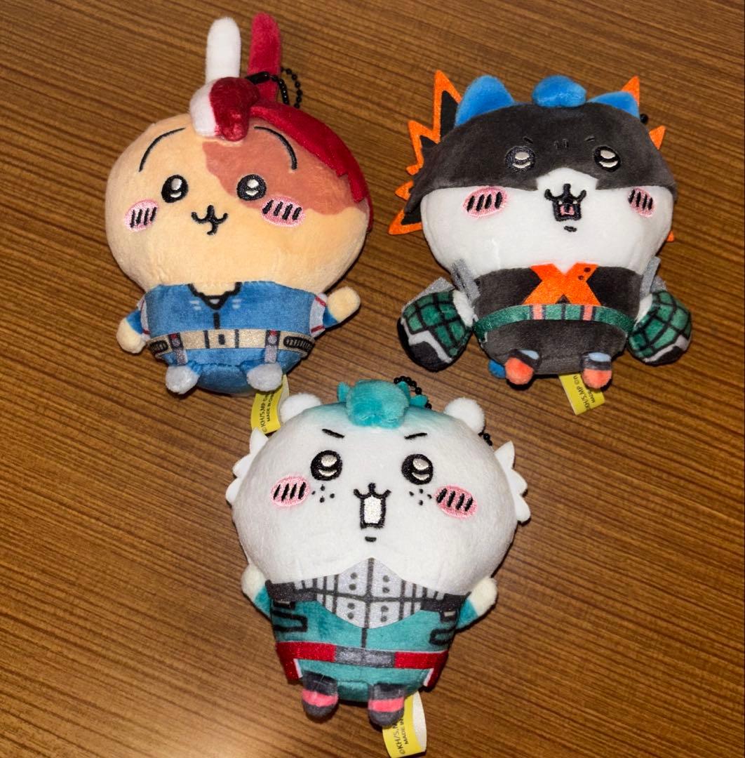 ちいかわ　ヒロアカ　マスコット　3点セット