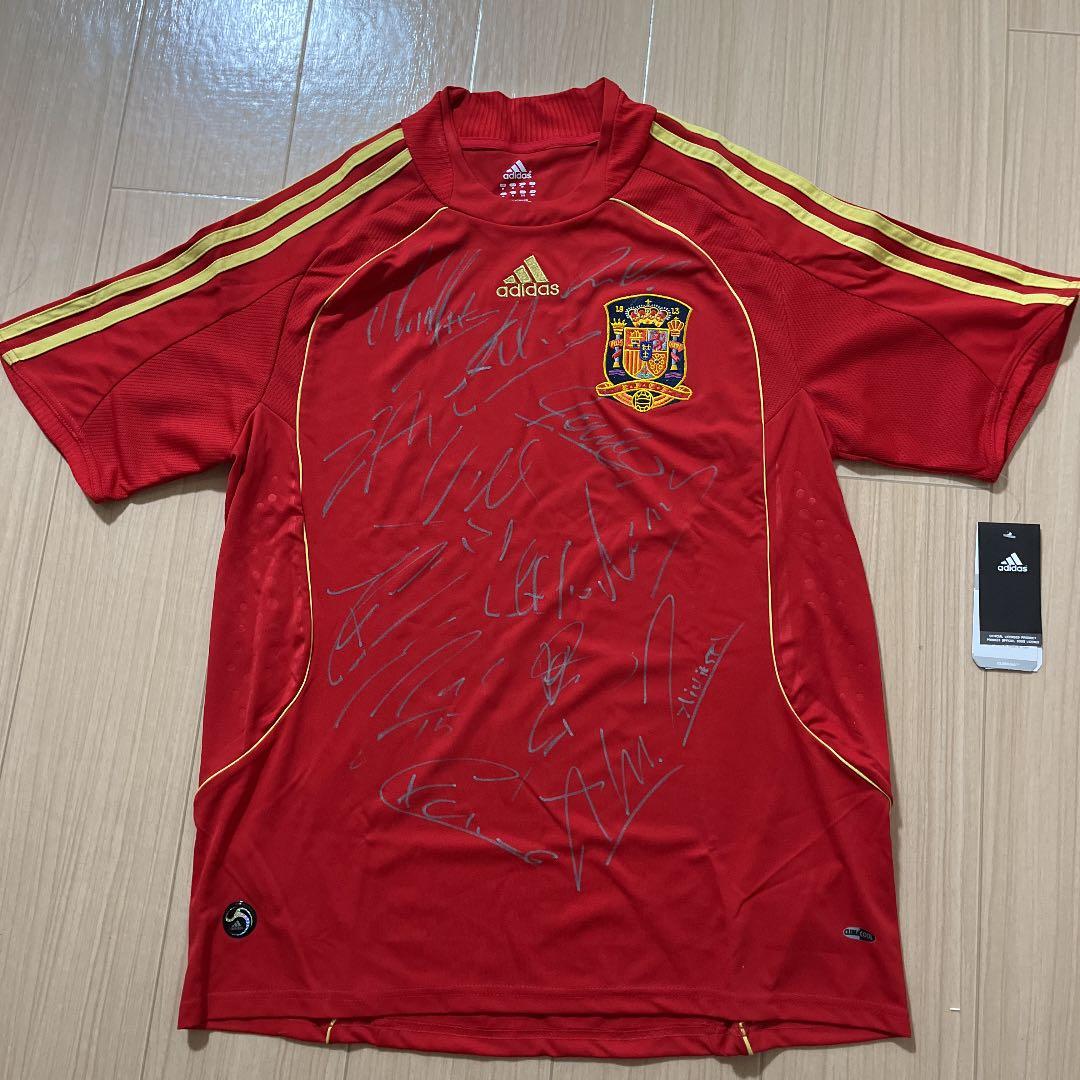 【貴重•レア】ユーロ制覇2008スペイン代表14名直筆サインユニフォーム