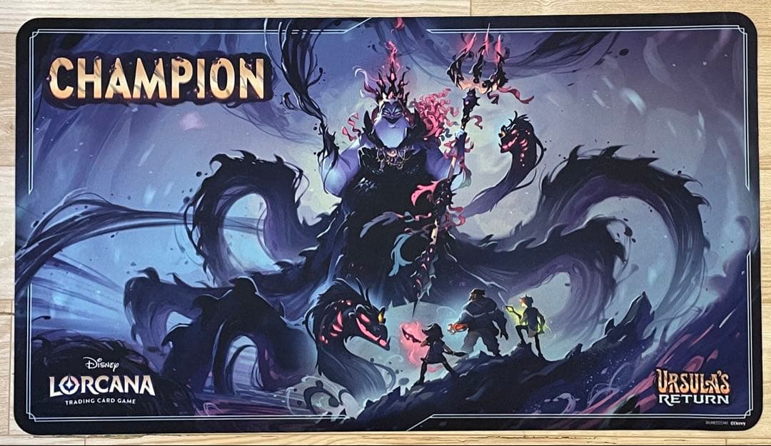 超希少 海外限定 ロルカナ アースラ チャンピオン プレイマット ディズニー