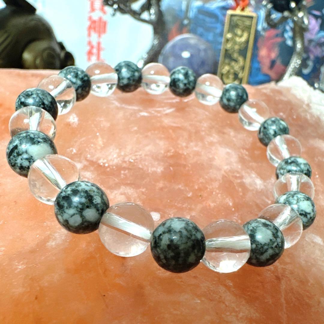遠野霊石 ヒマラヤ水晶 ブレスレット 8mm 波動共鳴 感謝の石　浄化 お守り
