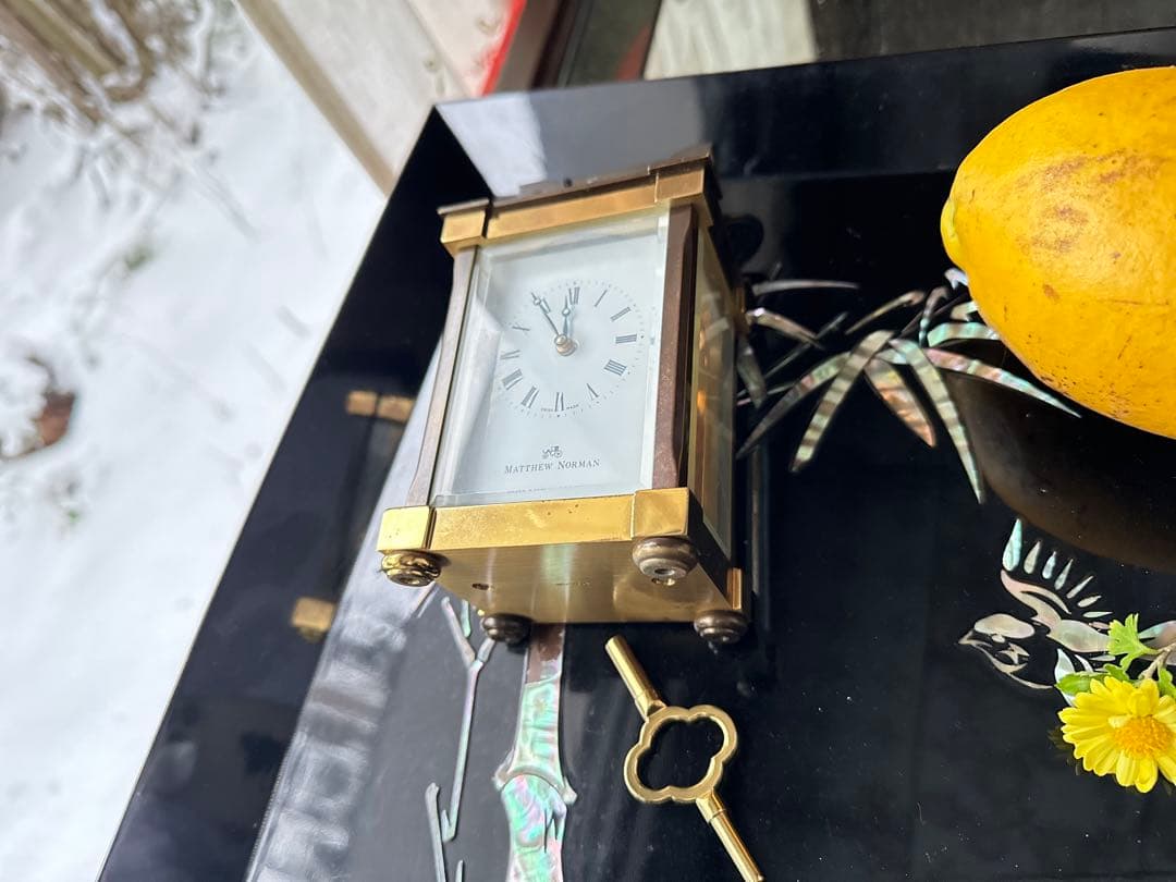 春特別価格‼️宝石王愛蔵マシューノーマン　キャリッジクロック　スイス製