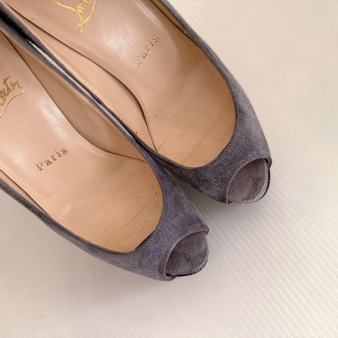 ルブタン　厚底　オープントゥ　ハイヒール　パンプス　サンダル　極美品　36.5