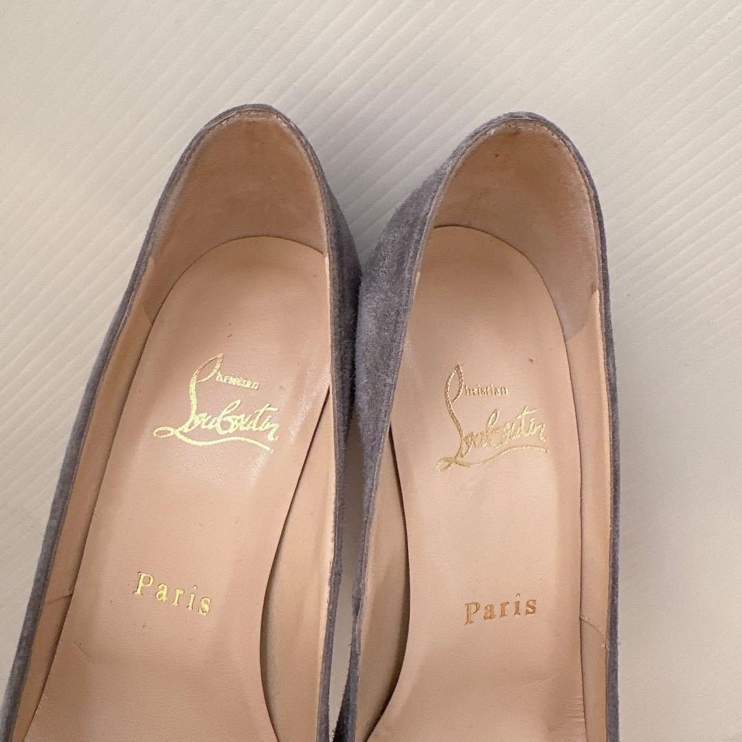 ルブタン　厚底　オープントゥ　ハイヒール　パンプス　サンダル　極美品　36.5