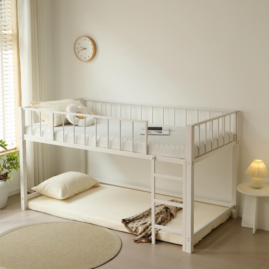 ロフトベッド 高さ110cm ロフトベッド ロータイプ 左右入れ替え子供ベッド