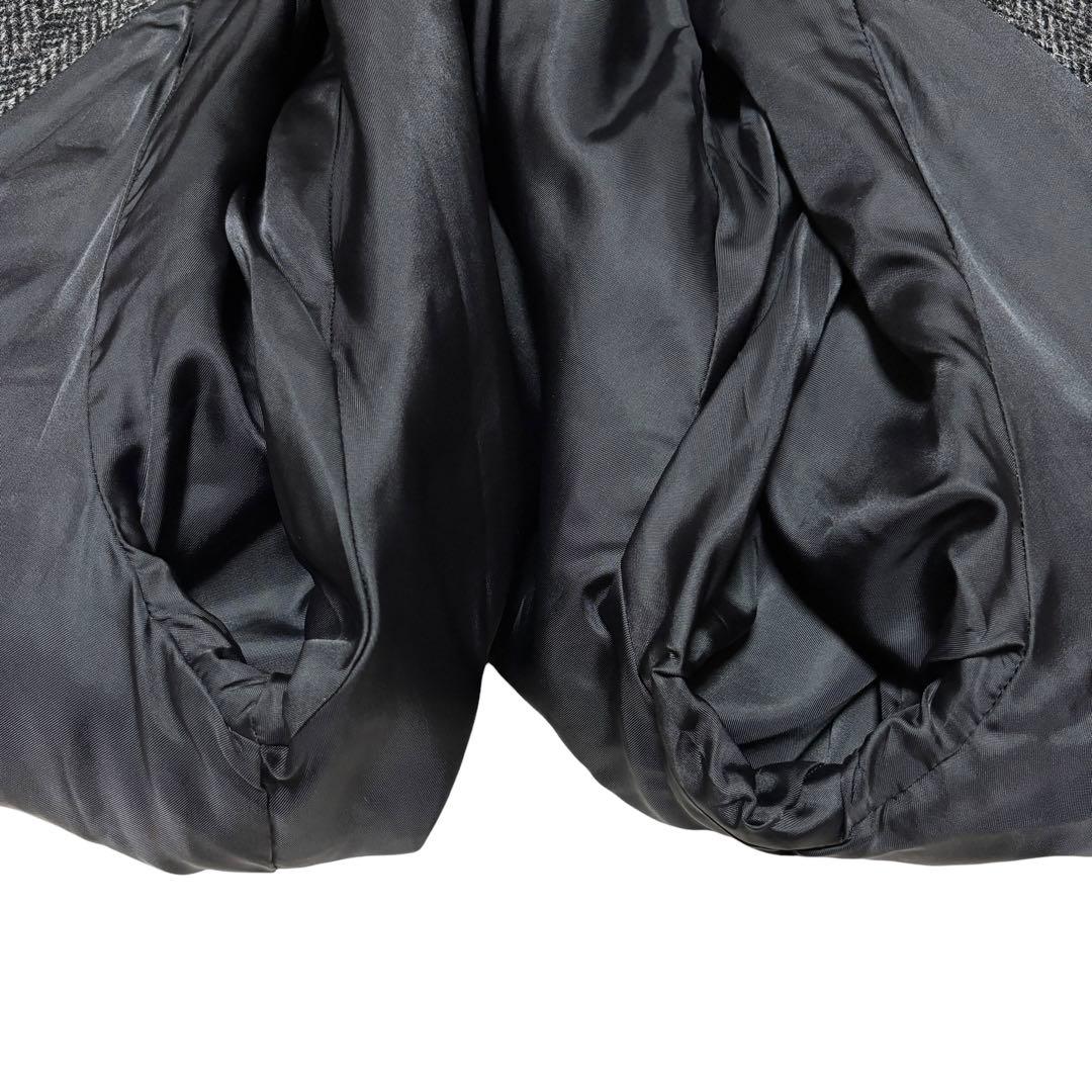 極美品 HARRIS TWEED ハリスツイード ロングコート ヘリンボーン