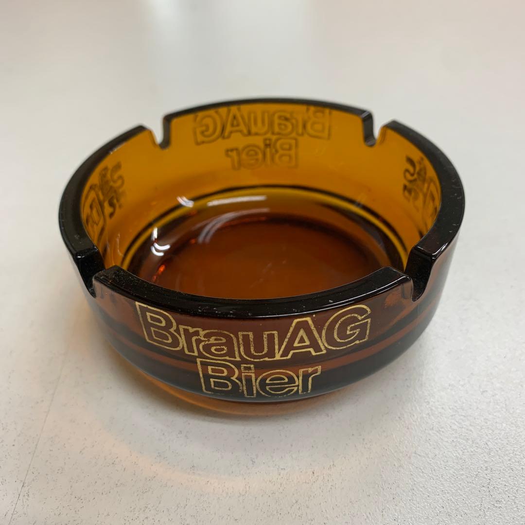 レア　BrauAG エンボス加工 円形灰皿