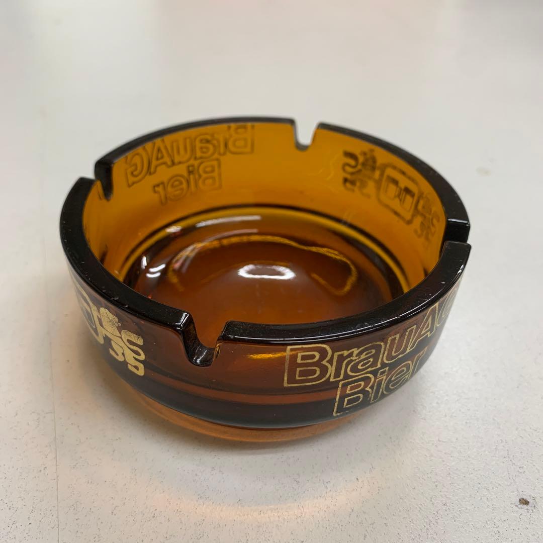 レア　BrauAG エンボス加工 円形灰皿