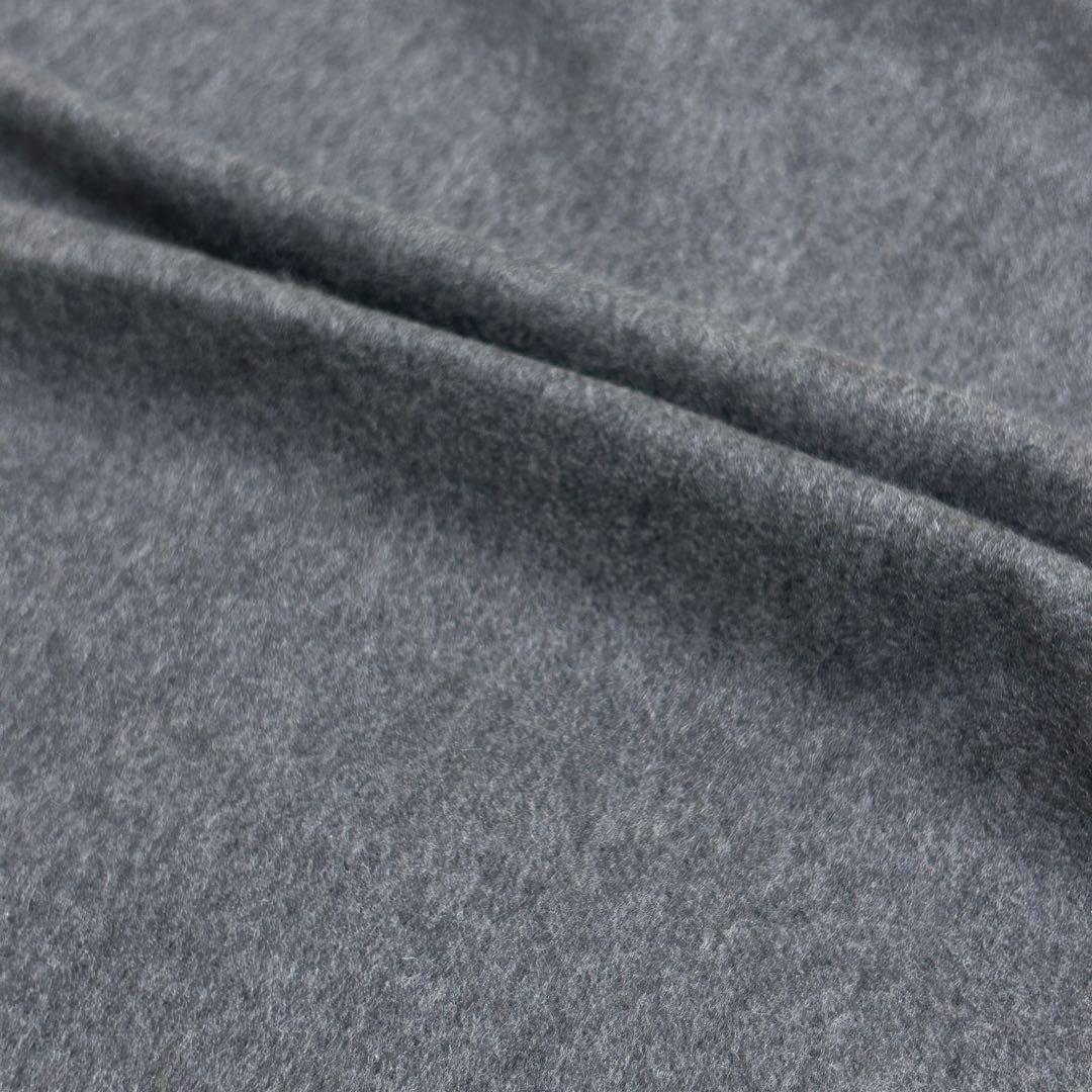 【極美品】ジョンストンズオブエルガン カシミヤ100% 大判ストール グレー