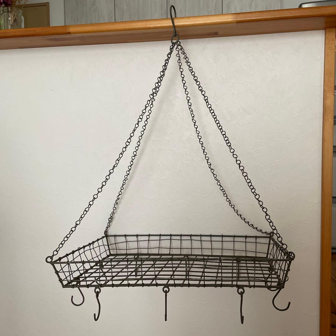 アイアン　ハンギング　かご　吊り下げ