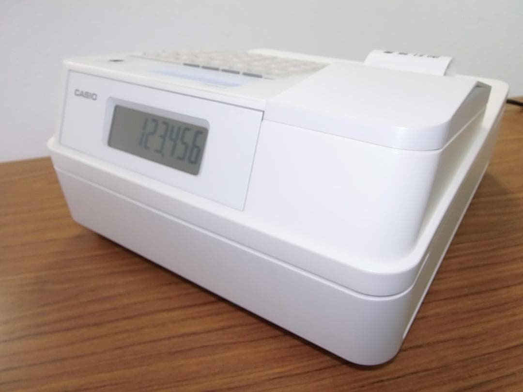 設定無料 CASIO SR-S200-WE レジスター 2021年製 50604