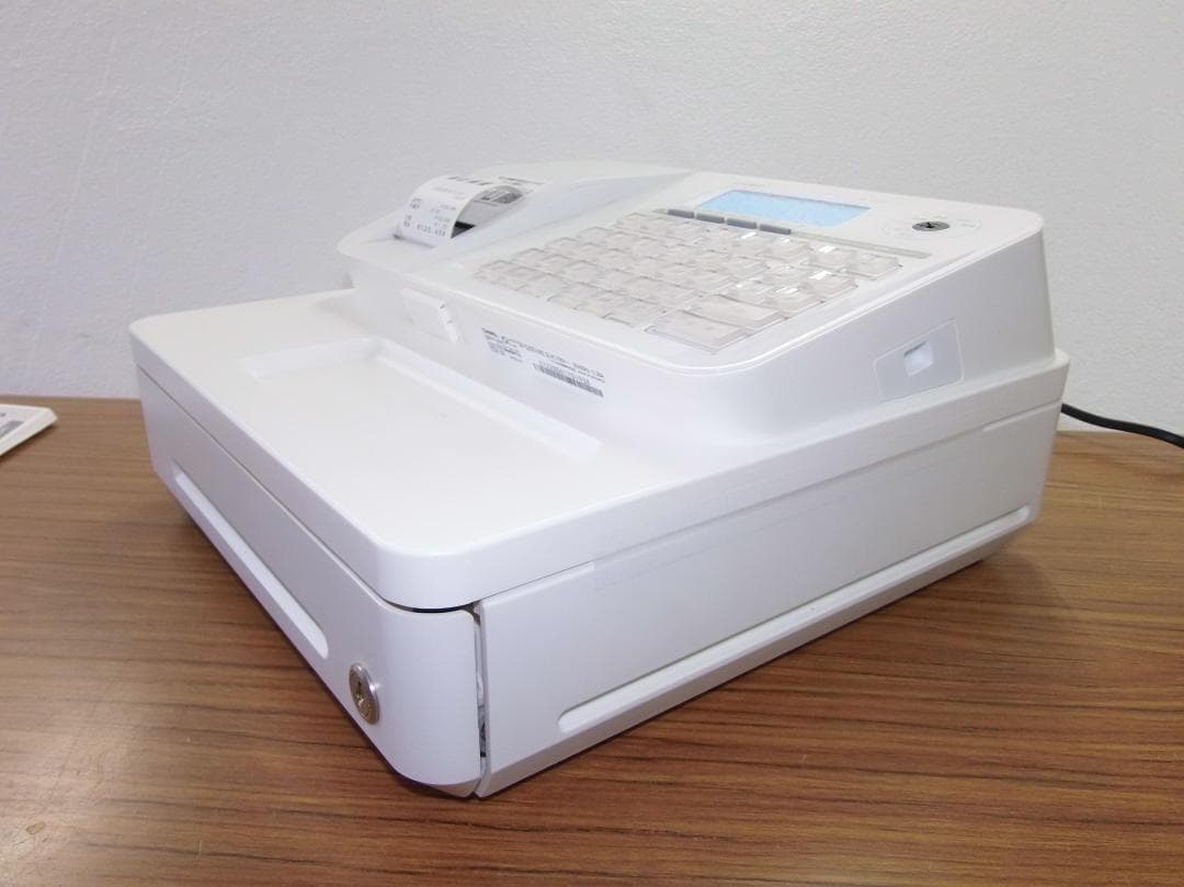 設定無料 CASIO SR-S200-WE レジスター 2021年製 50604