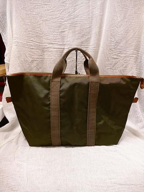 [2647]　良品　＊ダンヒル＊　ナイロンバック　旅行用鞄　カーキ