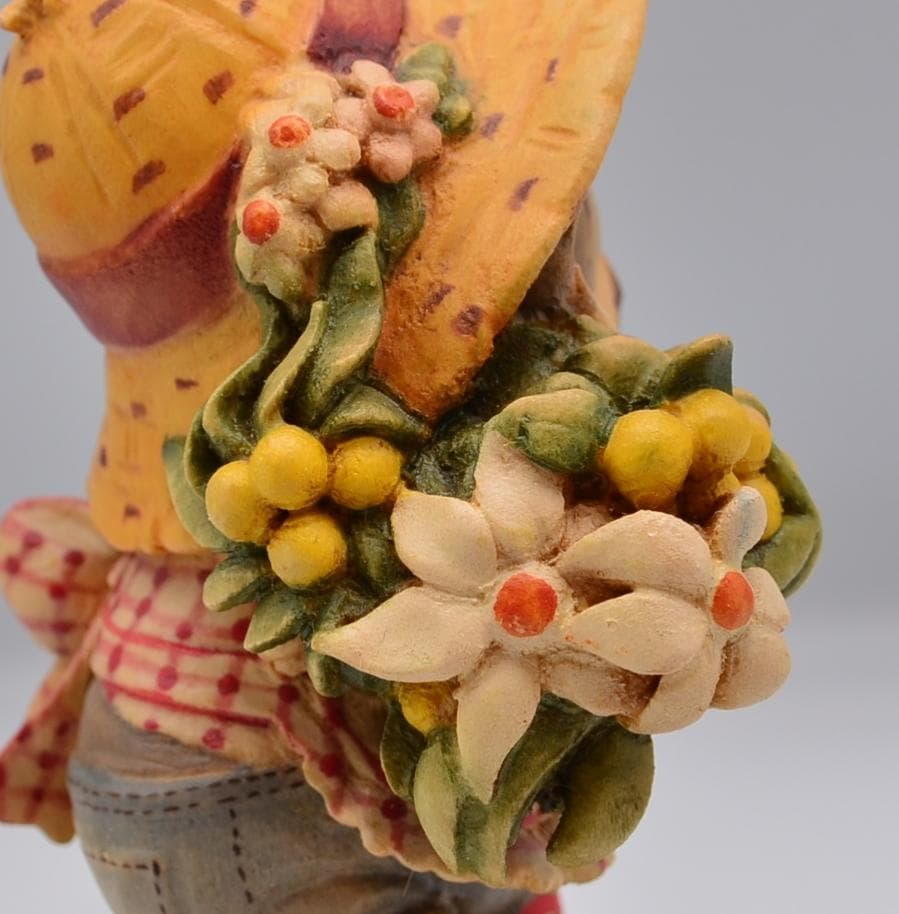 ハニーバンチ　アンリ　ANRI　サラケイ　木彫り人形　イタリア　13ｃｍ　箱付き