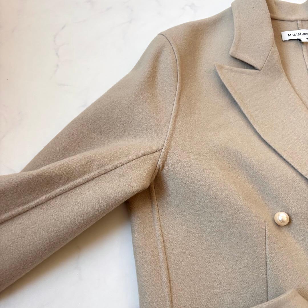 【希少なミドル丈！】マディソンブルー パールボタン チェスター リバーコート S