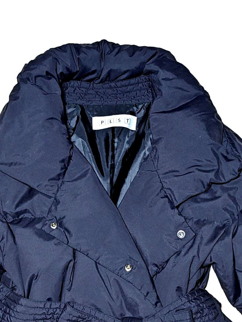 PLST✨プラステ ダウンコート ベルト付き　　黒　L　ゆったり　洗える