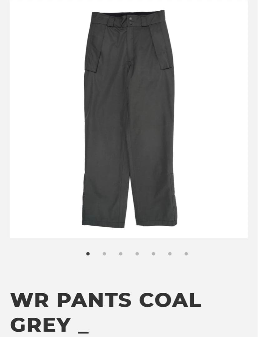 パンツ GR10K. WR PANTS COAL GREY