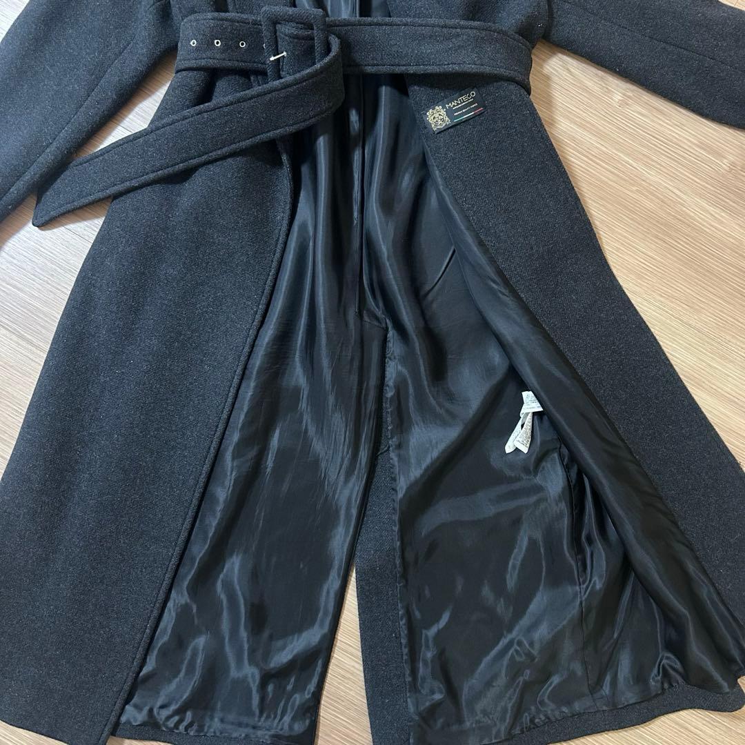 ZARA ザラ　ロングコート　MANTECO マンテコ　秋冬　ベルト　希少　美品