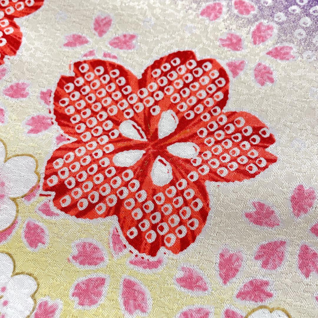 ◎mk-2114　女児　七五三　着物　桜　　11-18