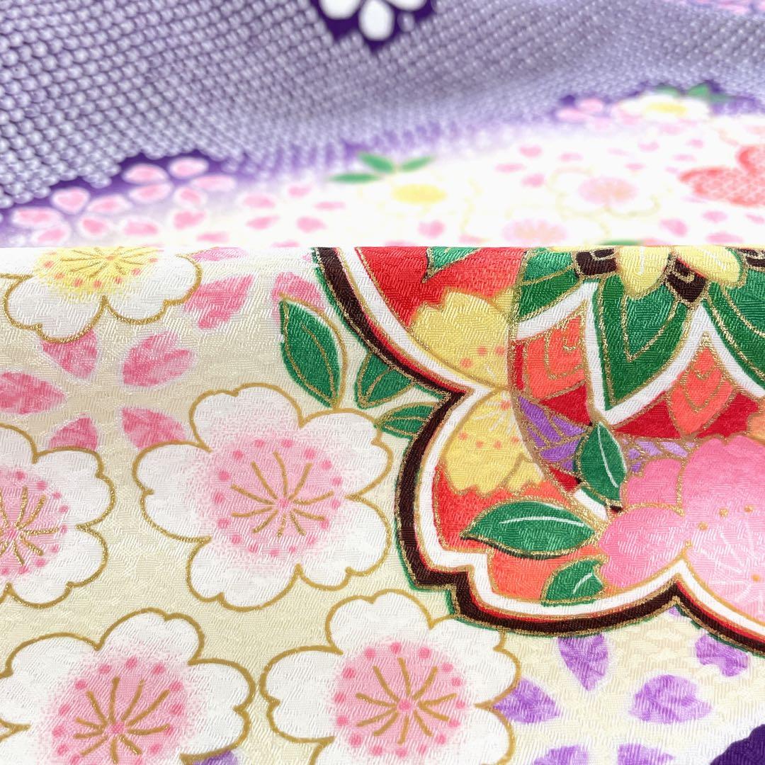 ◎mk-2114　女児　七五三　着物　桜　　11-18