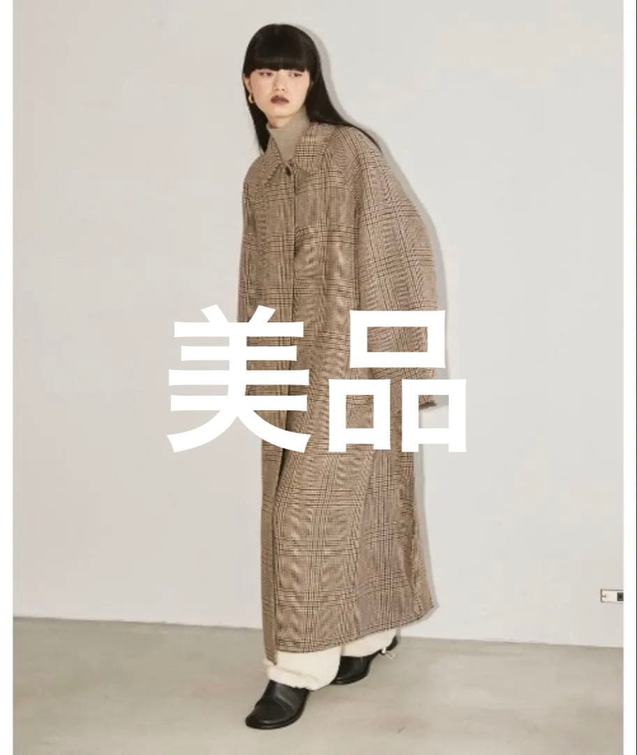 ゆう TODAYFUL ステンカラーチェックコート