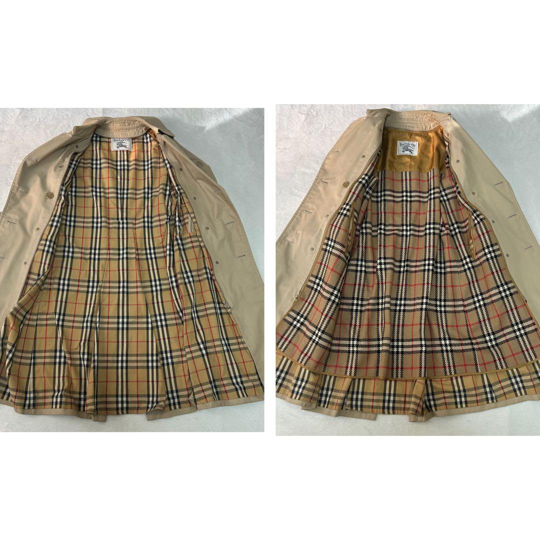 良品✨バーバリー✨ロング丈　ベルト　ライナー付き　ダブル　ロングトレンチコート