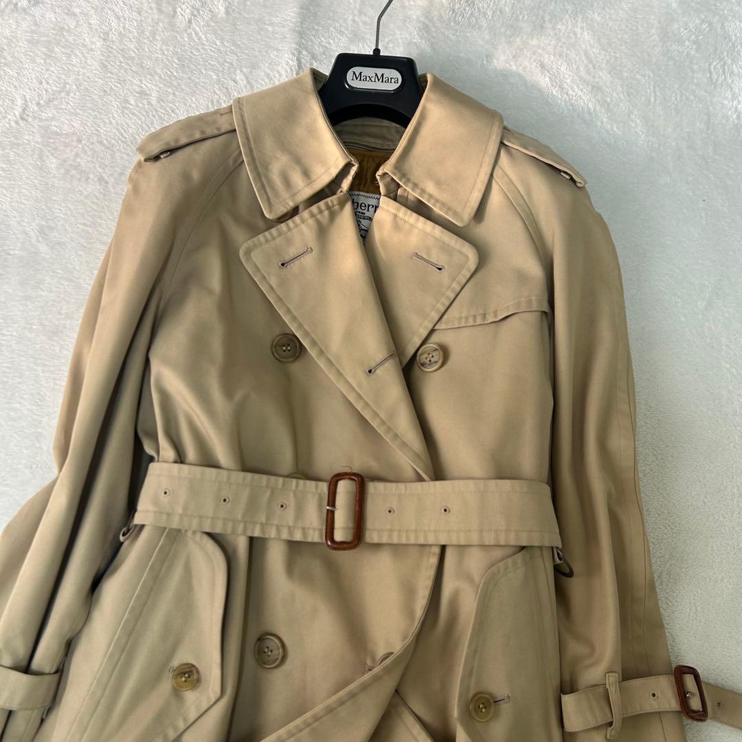 良品✨バーバリー✨ロング丈　ベルト　ライナー付き　ダブル　ロングトレンチコート