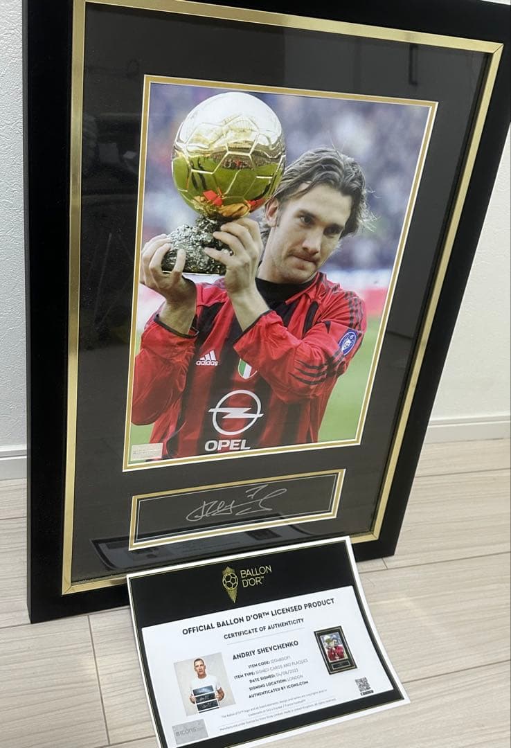 ACミラン　シェフチェンコ 直筆サイン