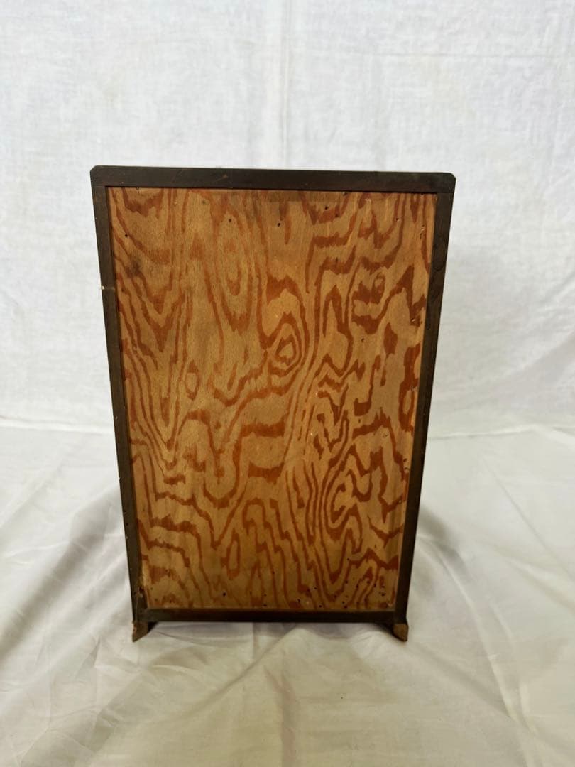 【アンティーク】虎木目 5杯 小引出し 書類ケース 無垢材 古家具 古民具